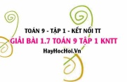 Giải 1.7 Toán 9 tập 1 SGK Kết nối tri thức